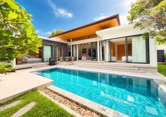 A villa with a pool in Phuket, managed by House of Bookings